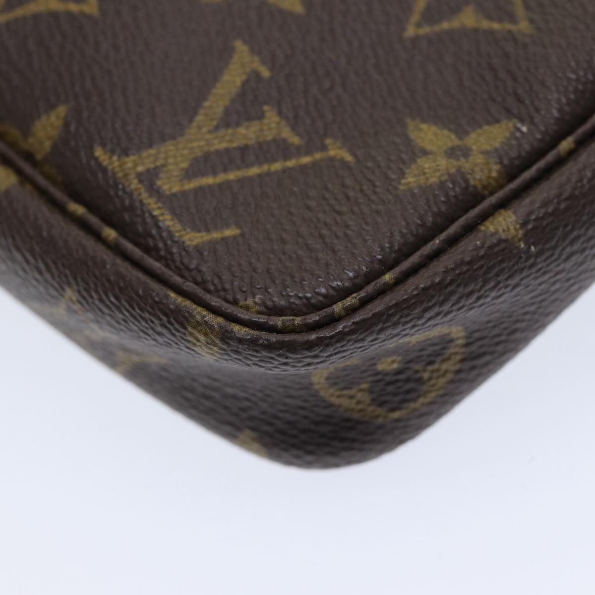 Louis Vuitton Pochette Accessoire Brown Canvas Clutch Bag