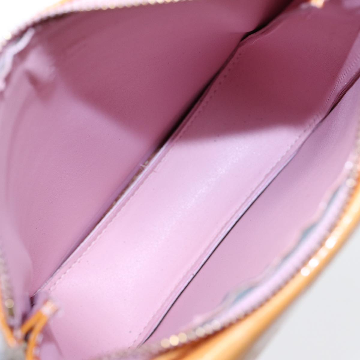 Louis Vuitton Mott Beige Patent Leather Shoulder Bag