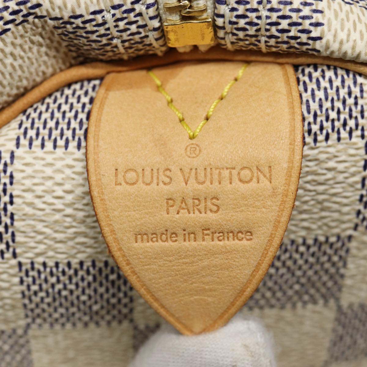 Louis Vuitton Speedy 30 White Canvas Handbag
