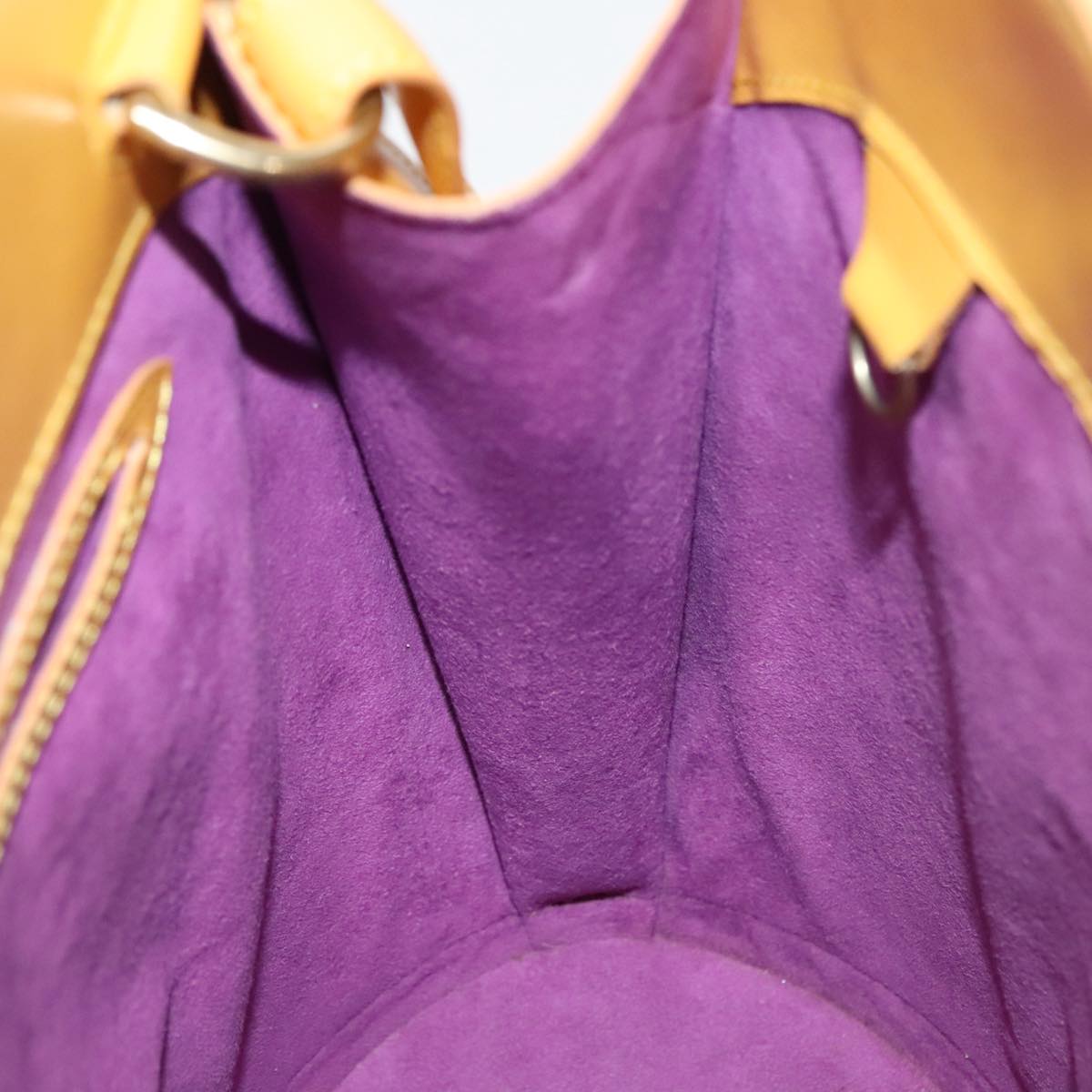 Louis Vuitton Cluny Yellow Leather Shoulder Bag