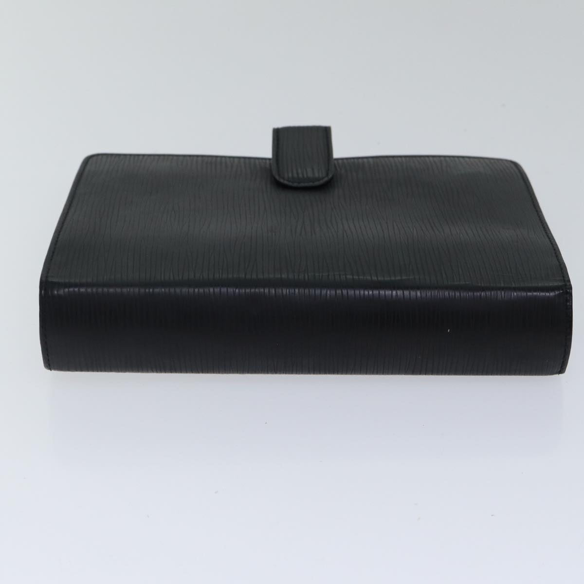 Louis Vuitton Agenda Mm Black Leather Wallet