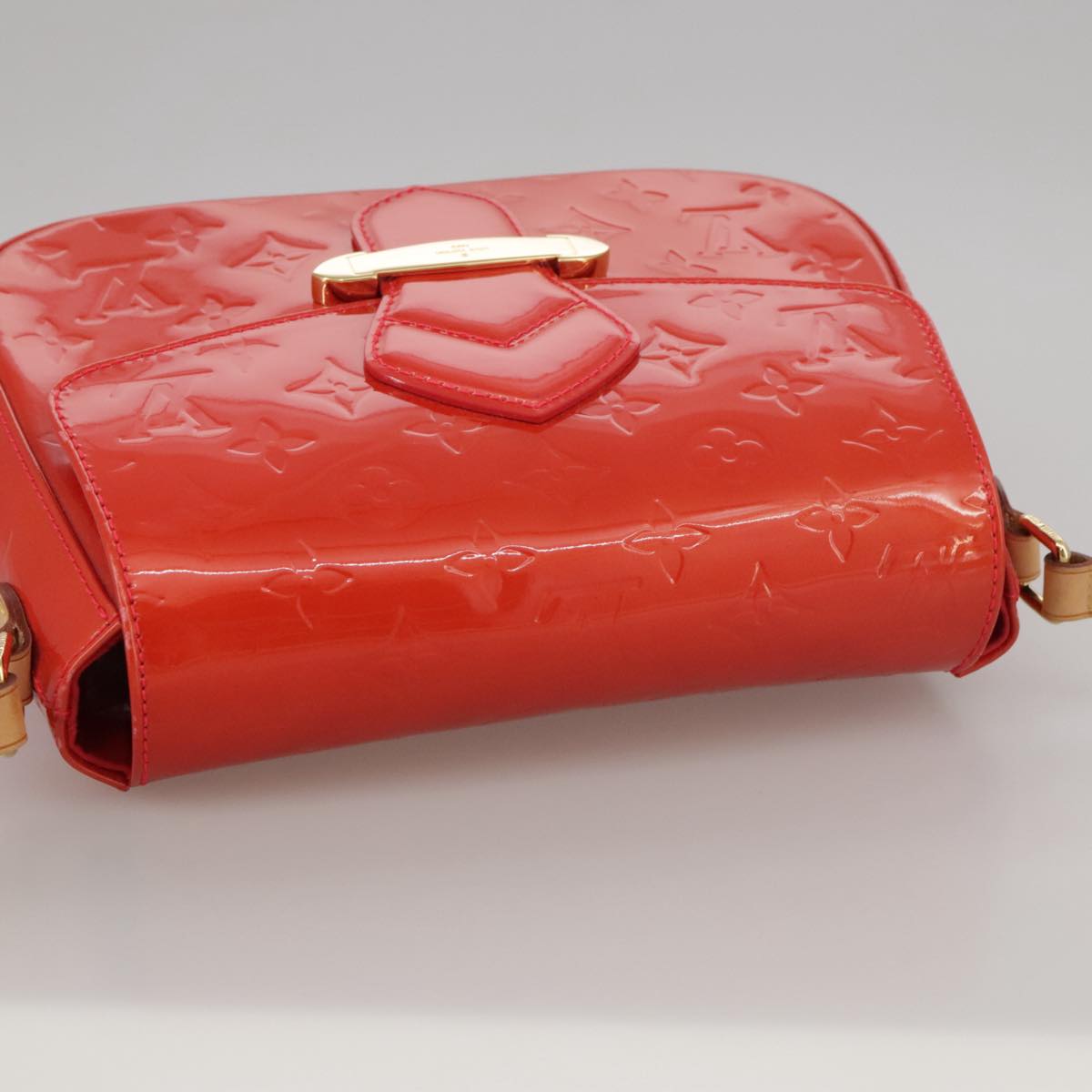 Louis Vuitton Bellflower Red Patent Leather Shoulder Bag