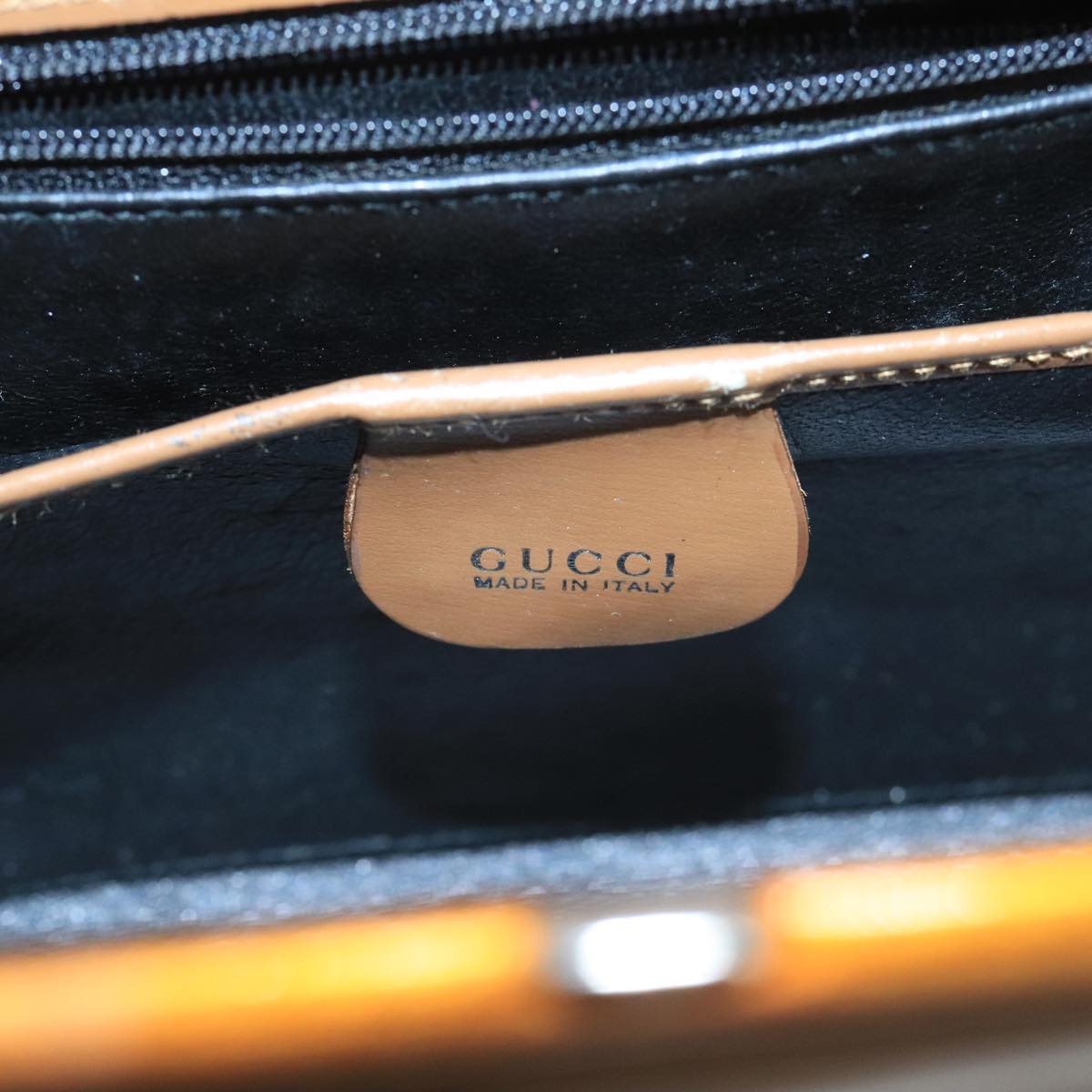 Gucci Jackie Brown Patent Leather Shoulder Bag