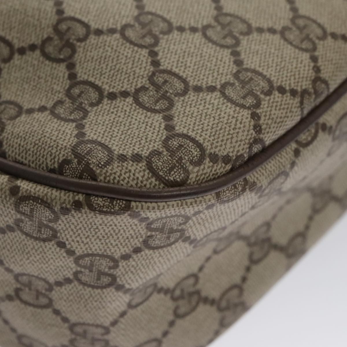 Gucci Ophidia Beige Canvas Shoulder Bag