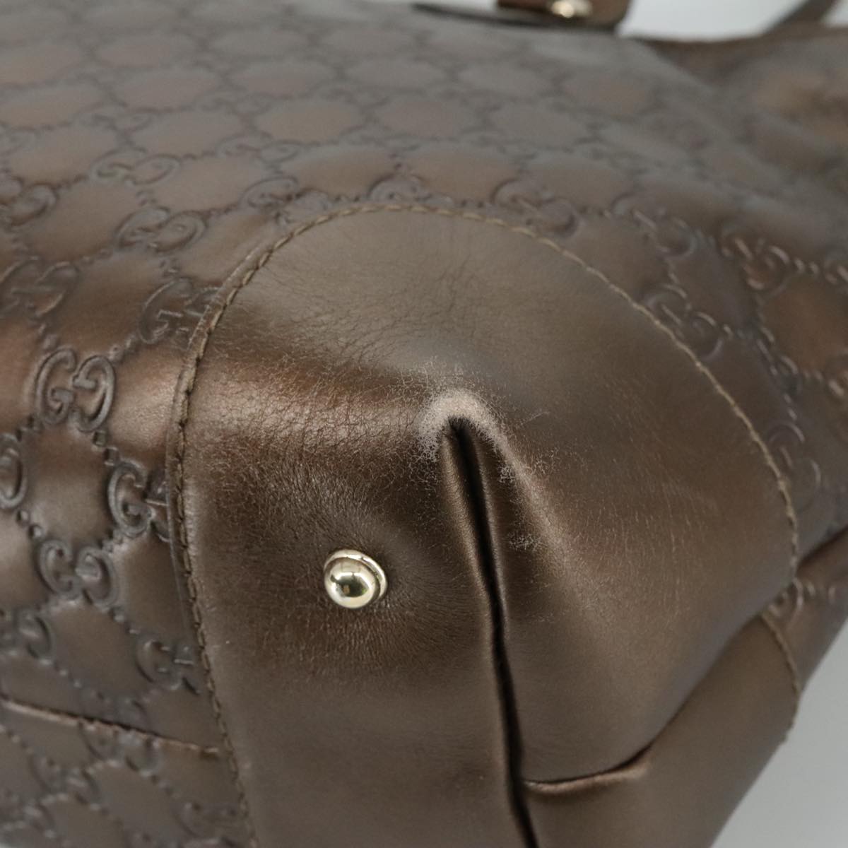Gucci Guccissima Brown Leather Tote Bag