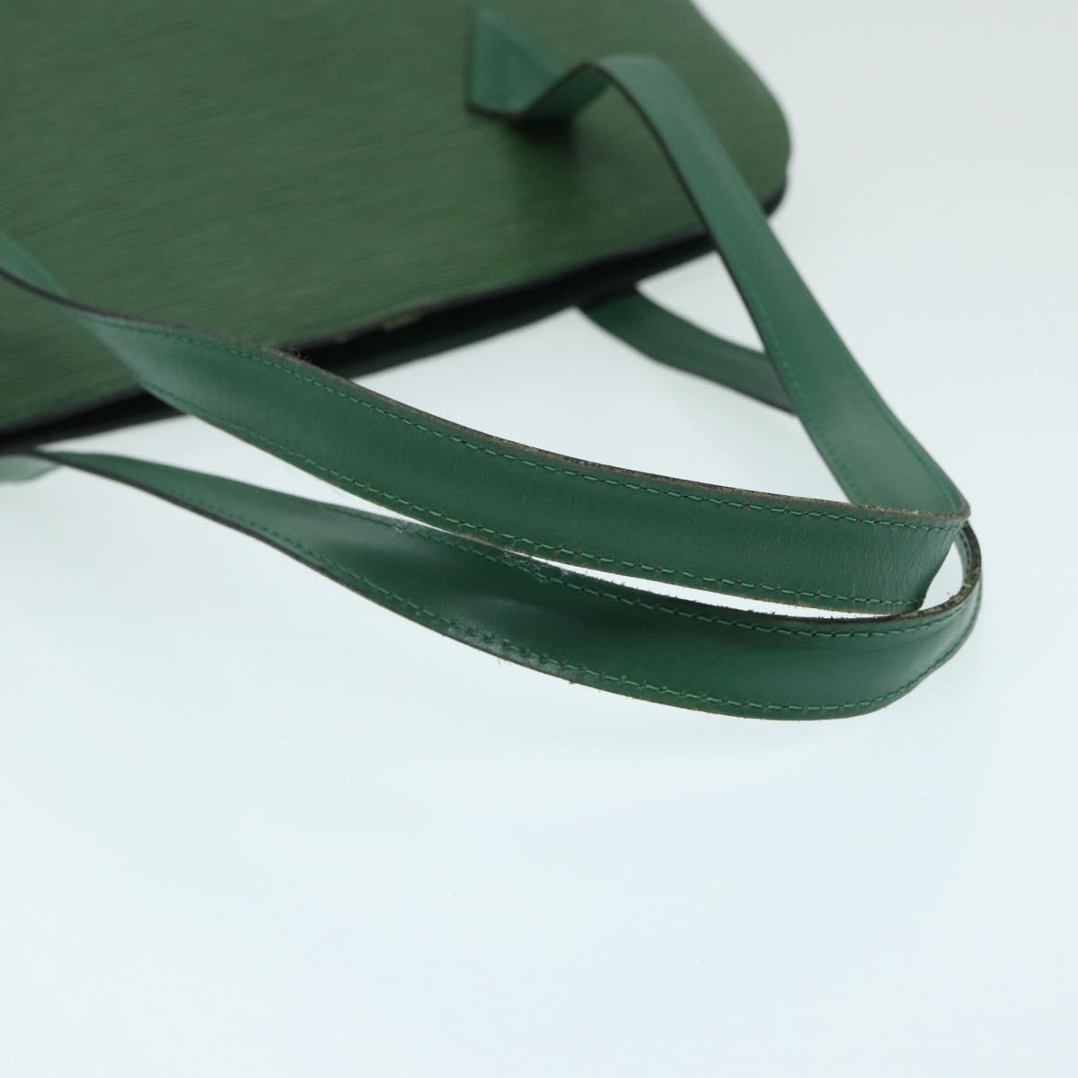 Louis Vuitton Lussac Green Leather Shoulder Bag