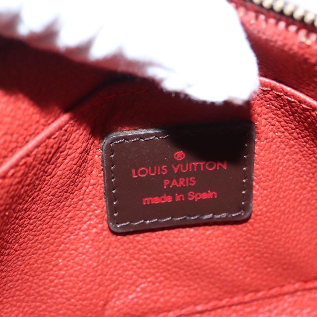 Louis Vuitton Cosmetic Pouch Brown Canvas Clutch Bag
