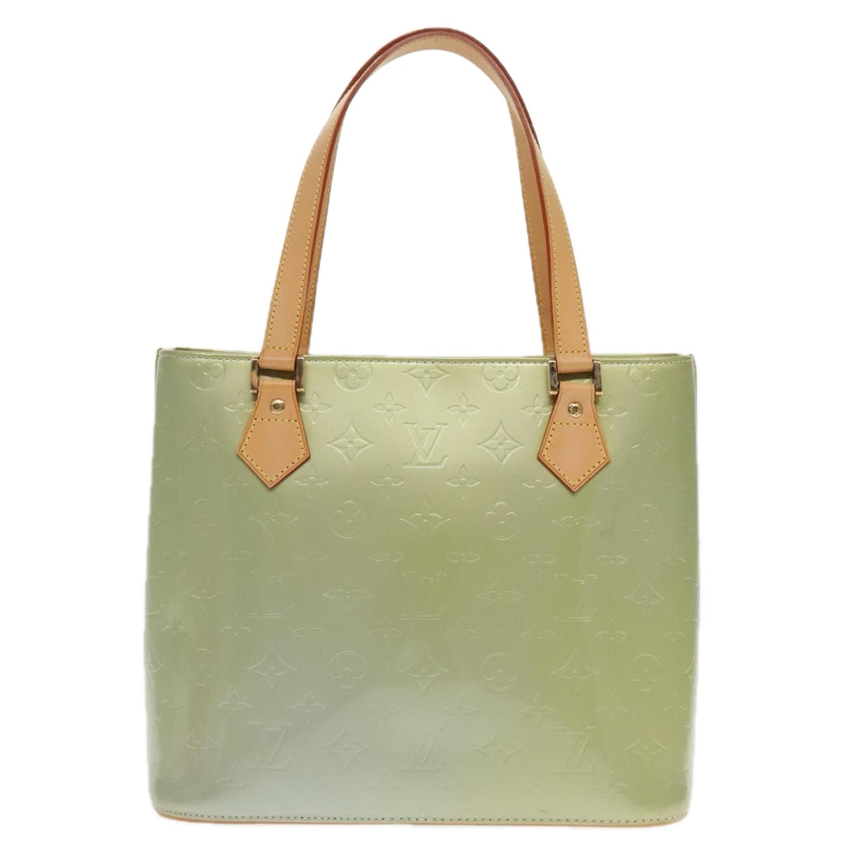Louis Vuitton Houston Green Patent Leather Handbag