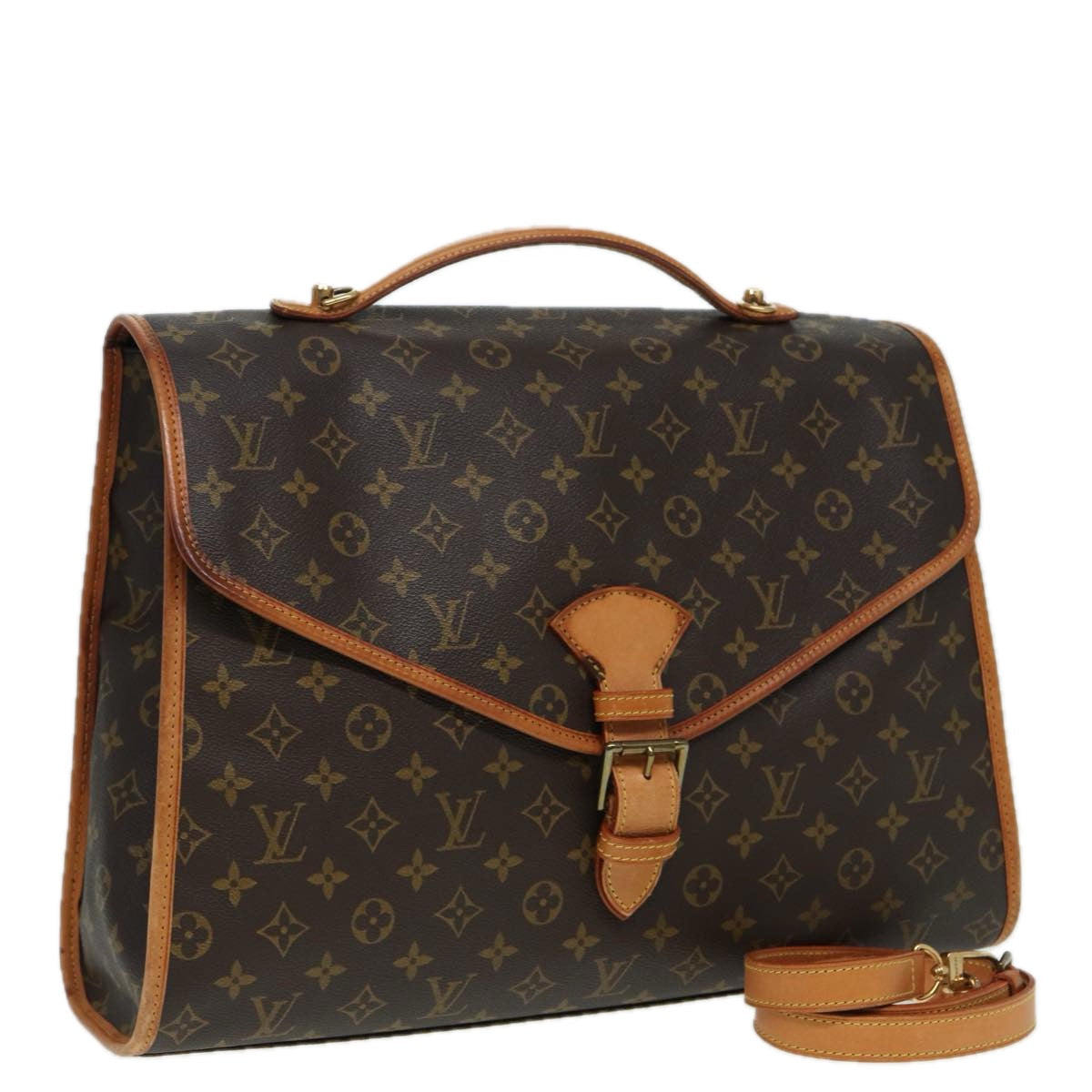 Louis Vuitton Beverly Brown Canvas Handbag