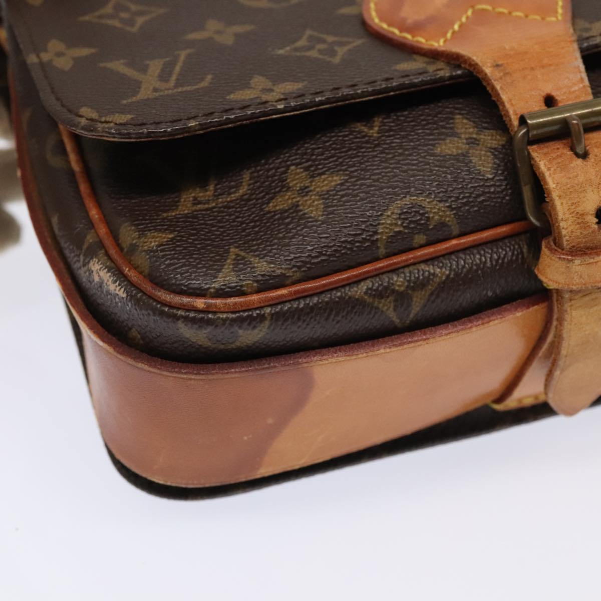 Louis Vuitton Cartouchière Brown Canvas Shoulder Bag