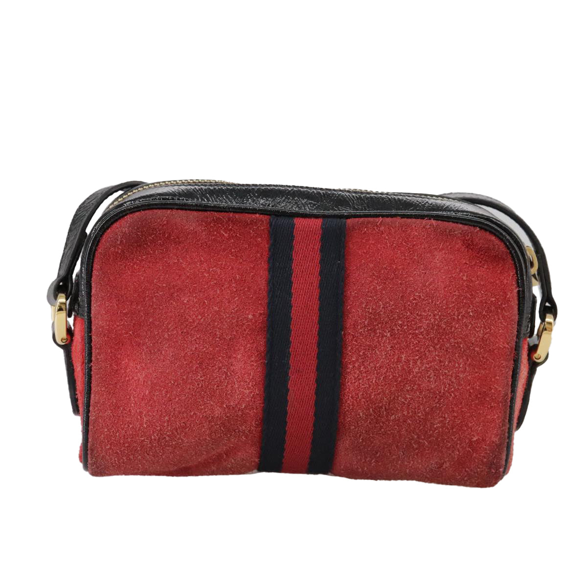 Gucci Ophidia Red Suede Shoulder Bag