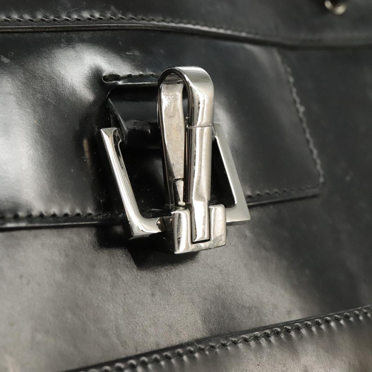 Gucci Black Patent Leather Tote Bag