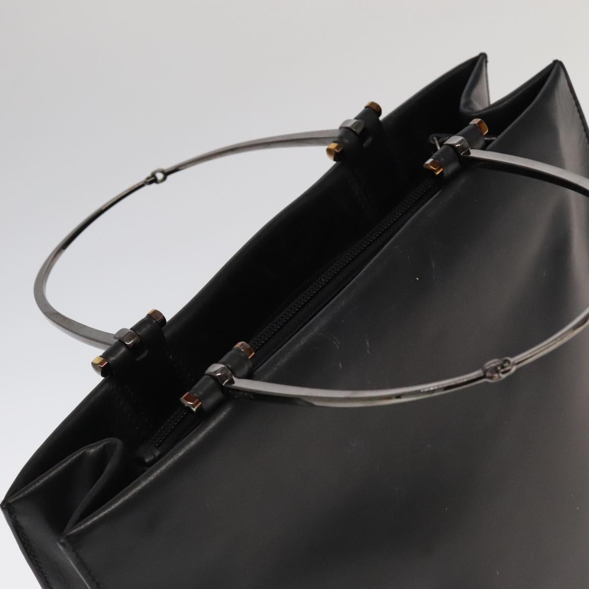 Gucci Black Leather Tote Bag