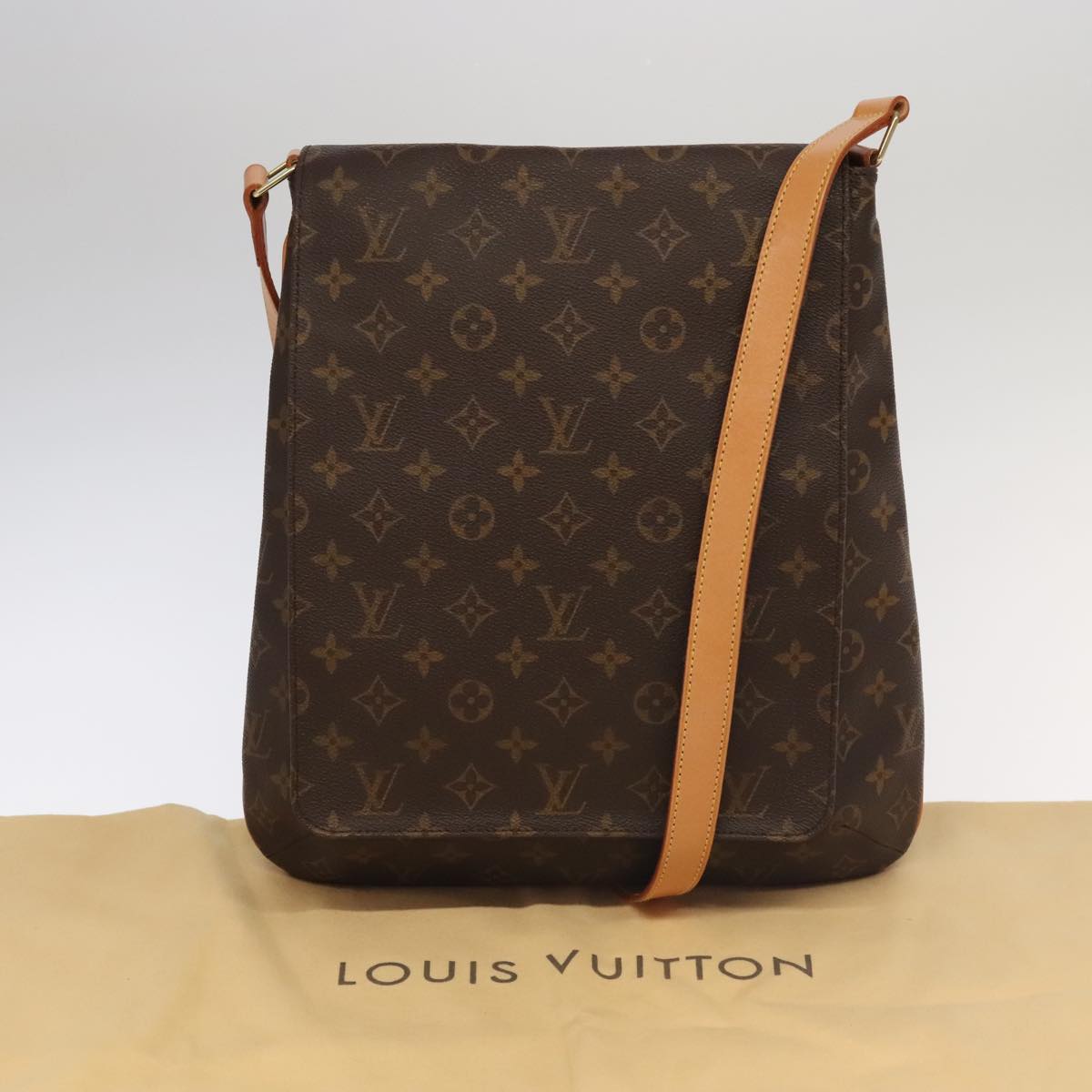 Louis Vuitton Musette Brown Canvas Shoulder Bag