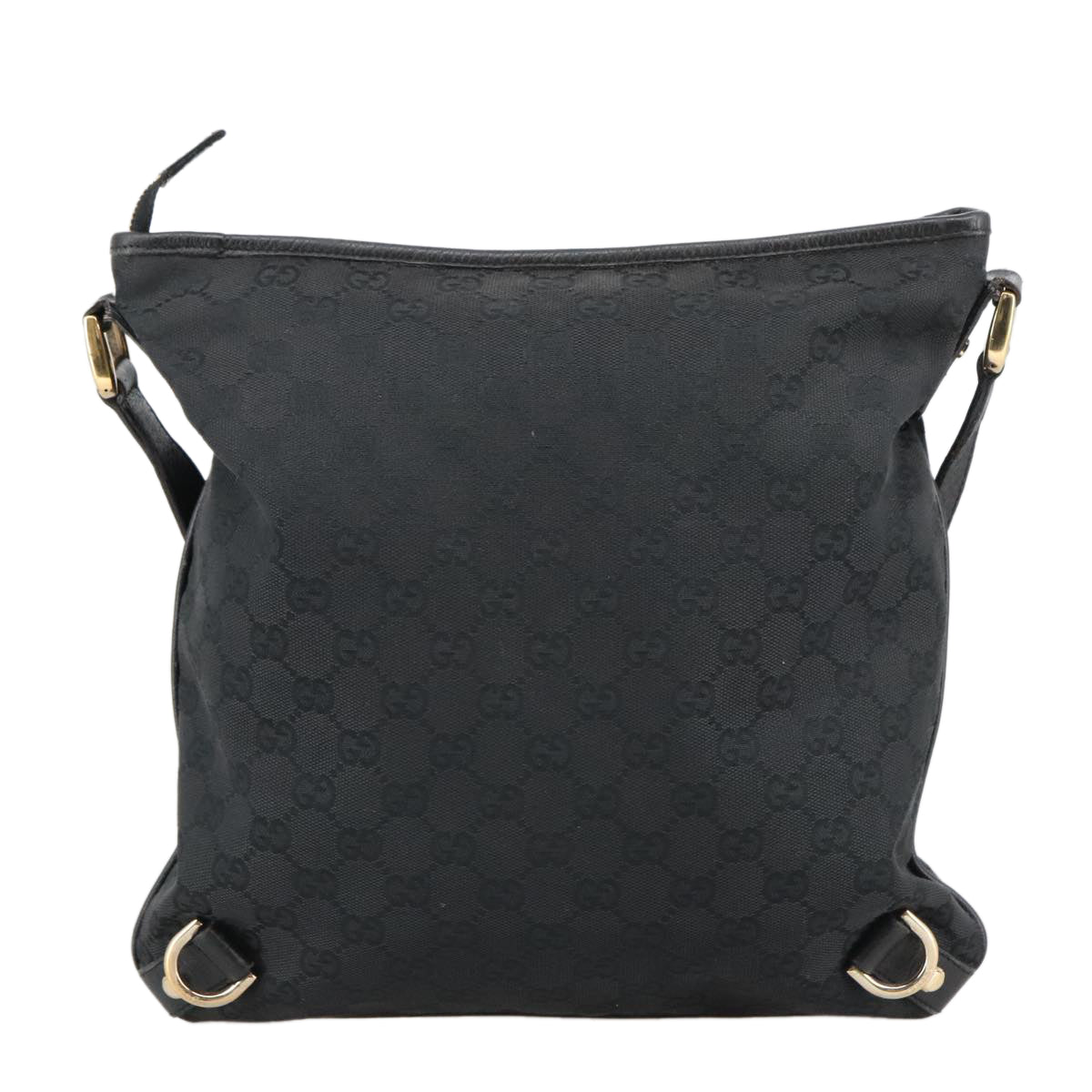 Gucci Abbey Black Canvas Shoulder Bag