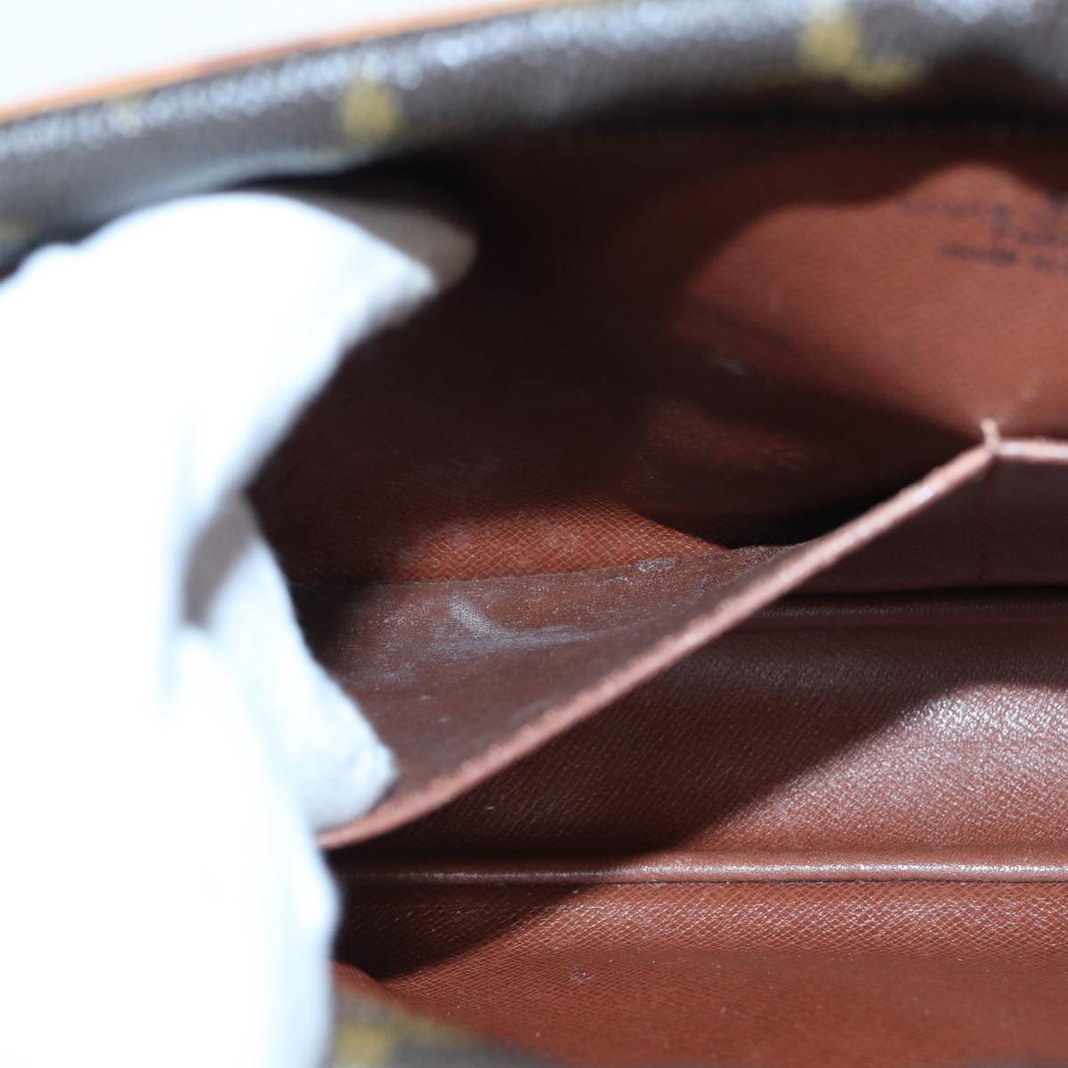 Louis Vuitton Compiegne 28 Brown Canvas Clutch Bag
