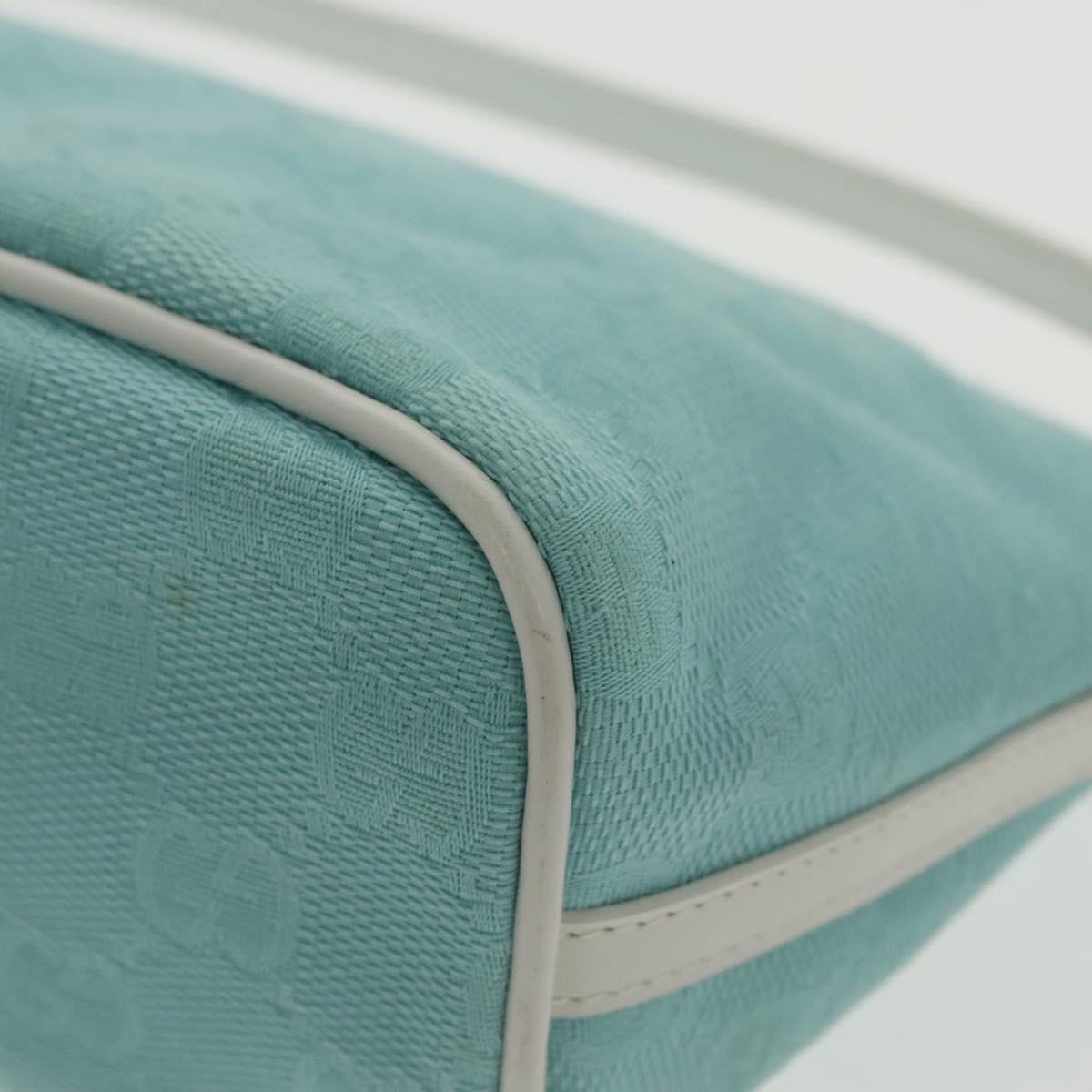 Gucci Blue Canvas Handbag