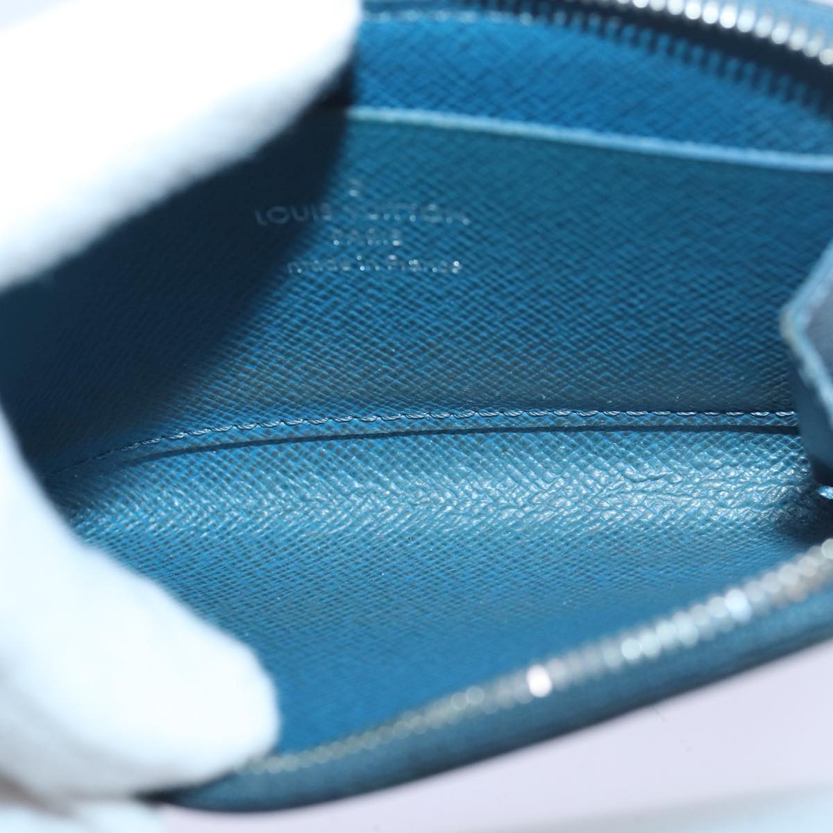 Louis Vuitton Porte-Monnaie Blue Leather Wallet