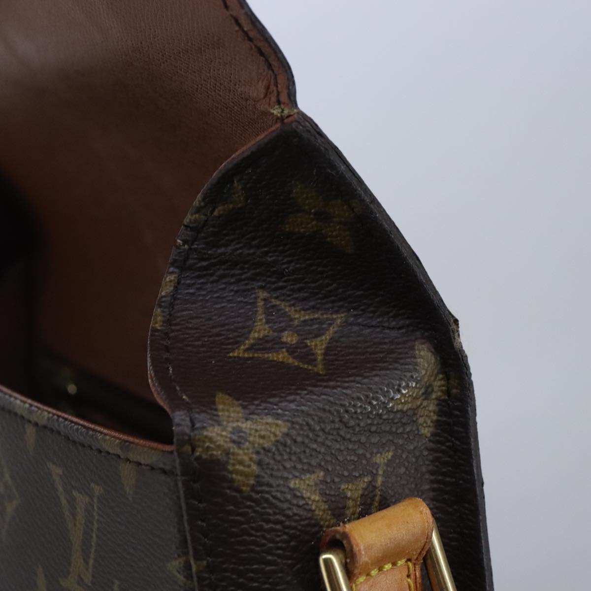 Louis Vuitton Saint Cloud Brown Canvas Shoulder Bag