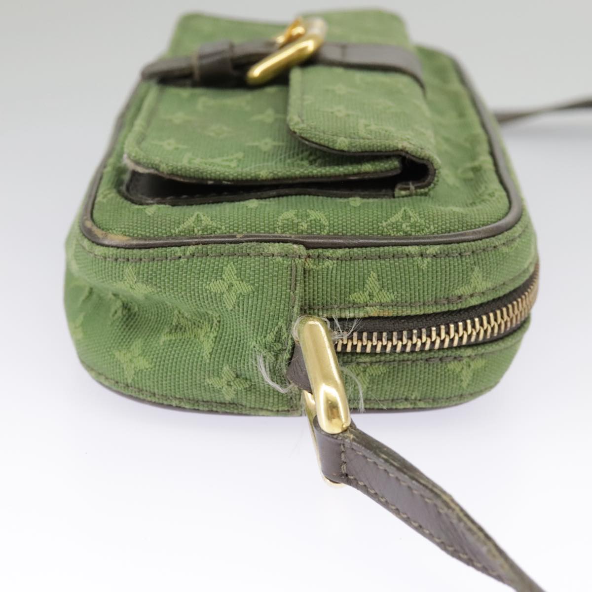 Louis Vuitton Juliette Khaki Canvas Shoulder Bag