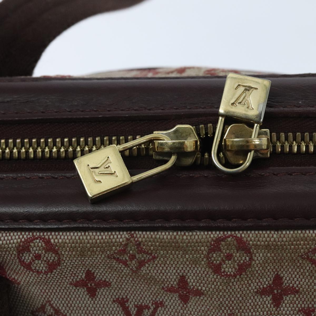 Louis Vuitton Josephine Red Canvas Handbag
