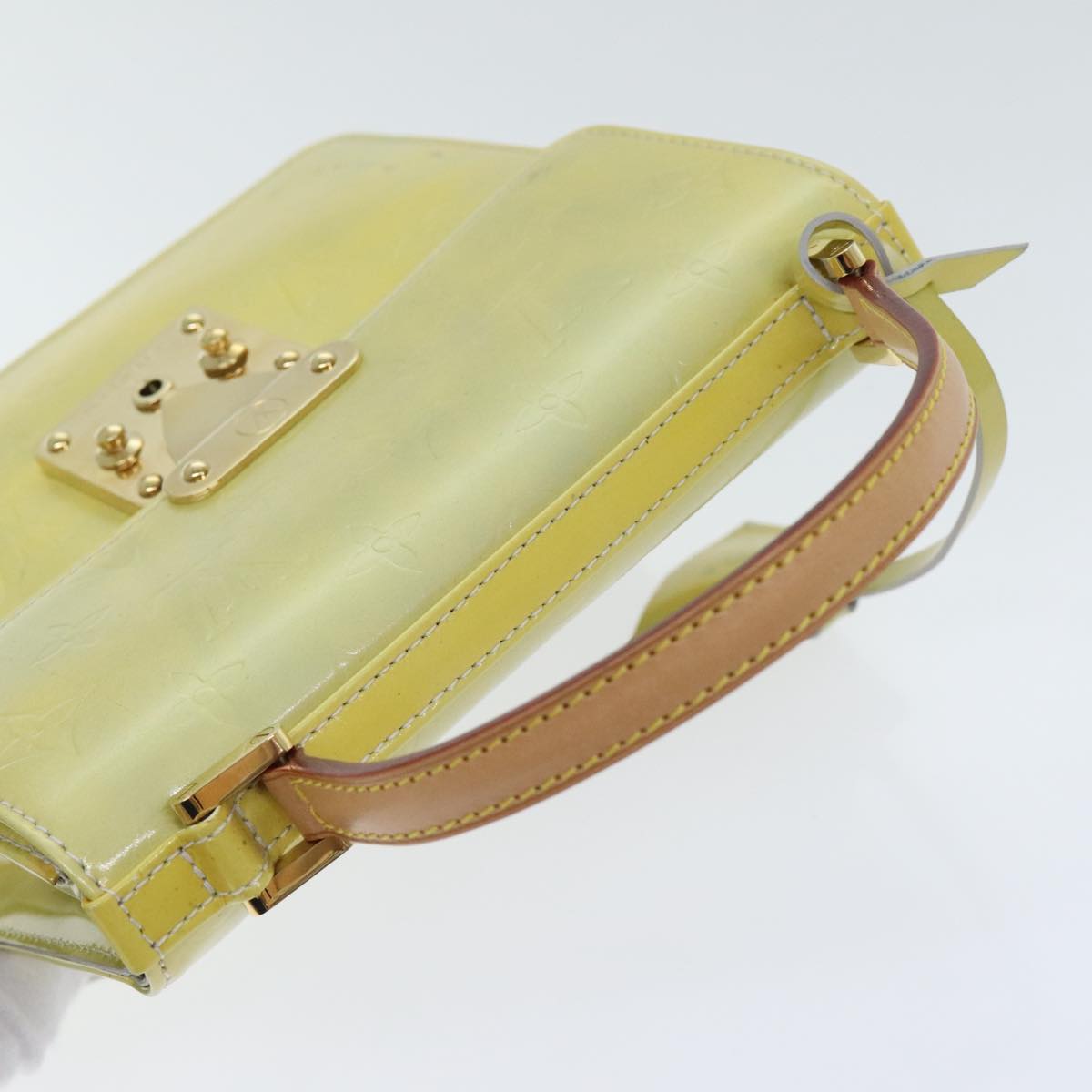 Louis Vuitton Spring Street Yellow Patent Leather Handbag