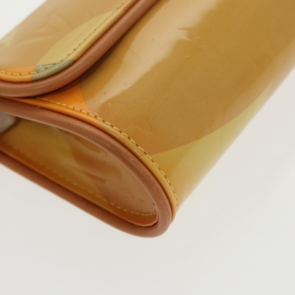 Louis Vuitton Fleur Yellow Patent Leather Shoulder Bag