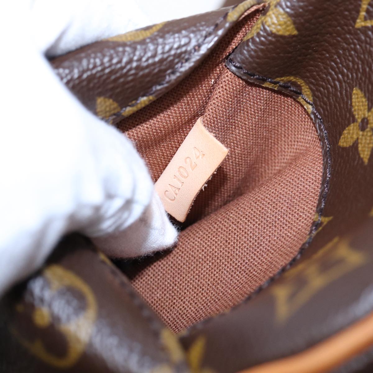 Louis Vuitton Gange Brown Canvas Clutch Bag