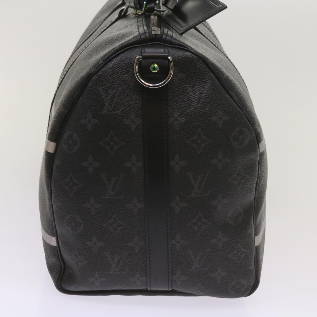 Louis Vuitton Keepall Bandouliere 45 Black Canvas Travel Bag