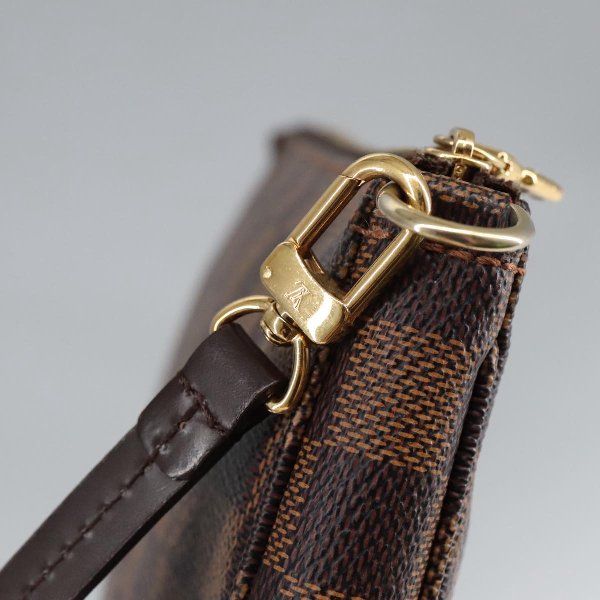Louis Vuitton Pochette Accessoire Brown Canvas Shoulder Bag