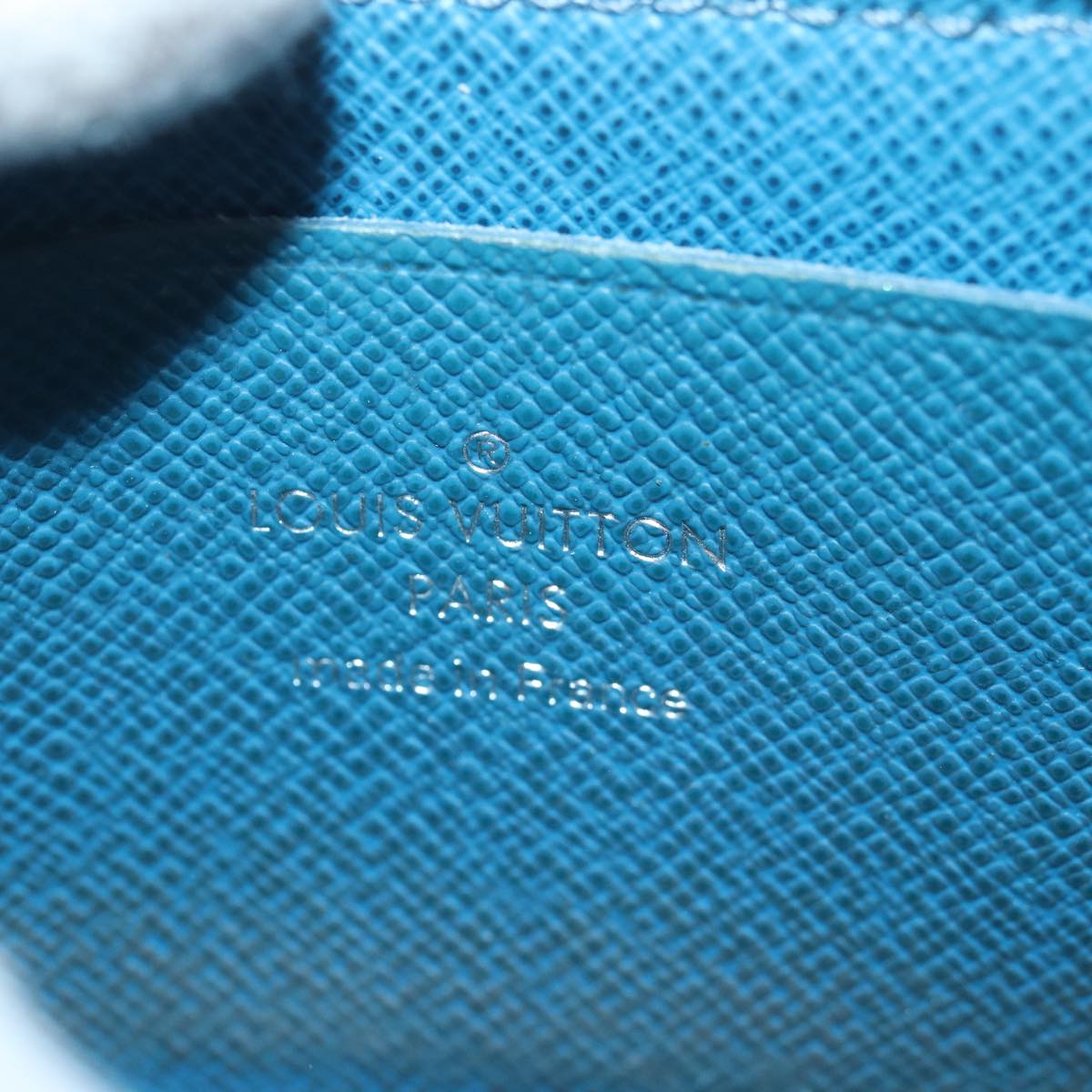 Louis Vuitton Porte-Monnaie Blue Leather Wallet
