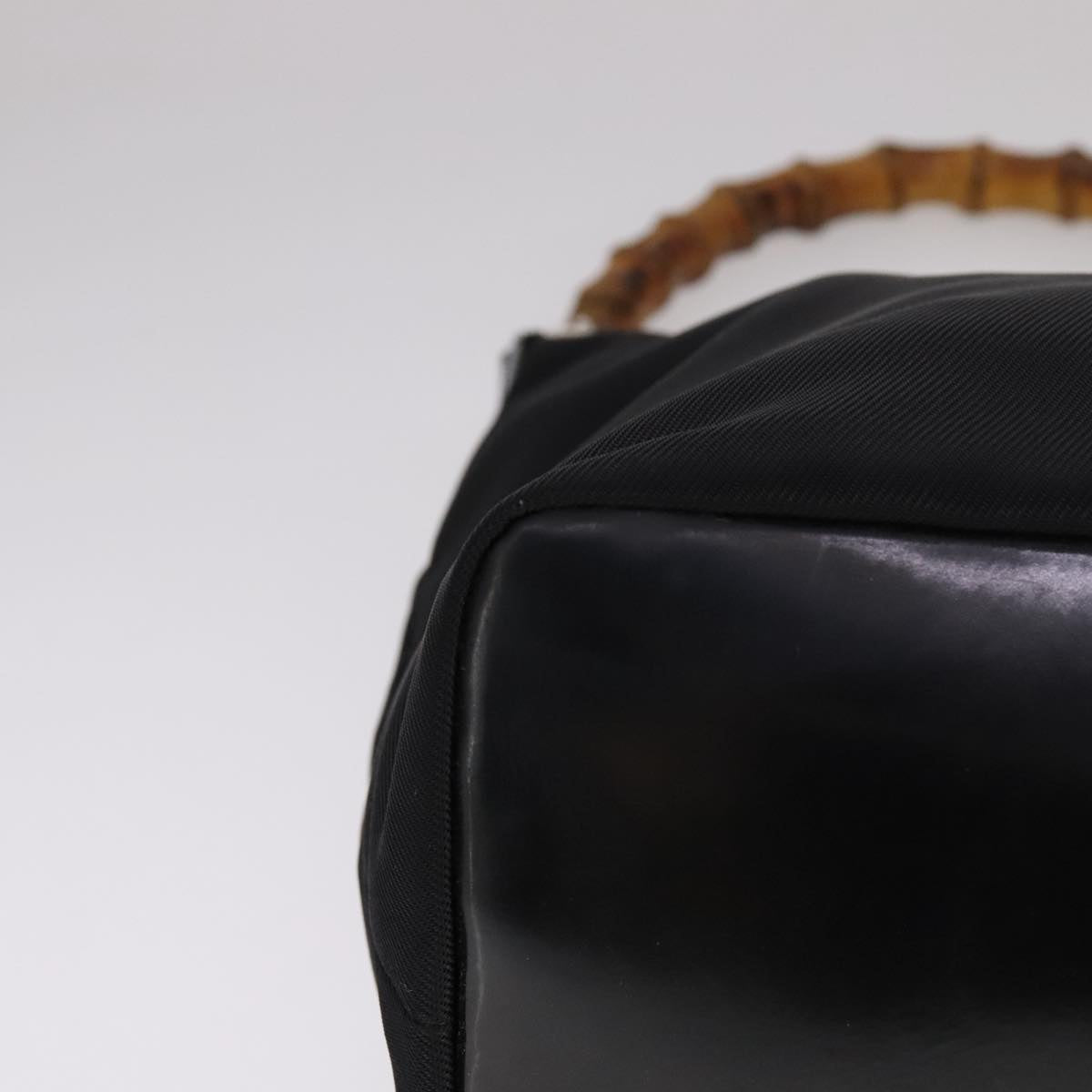 Gucci Bamboo Black Synthetic Handbag