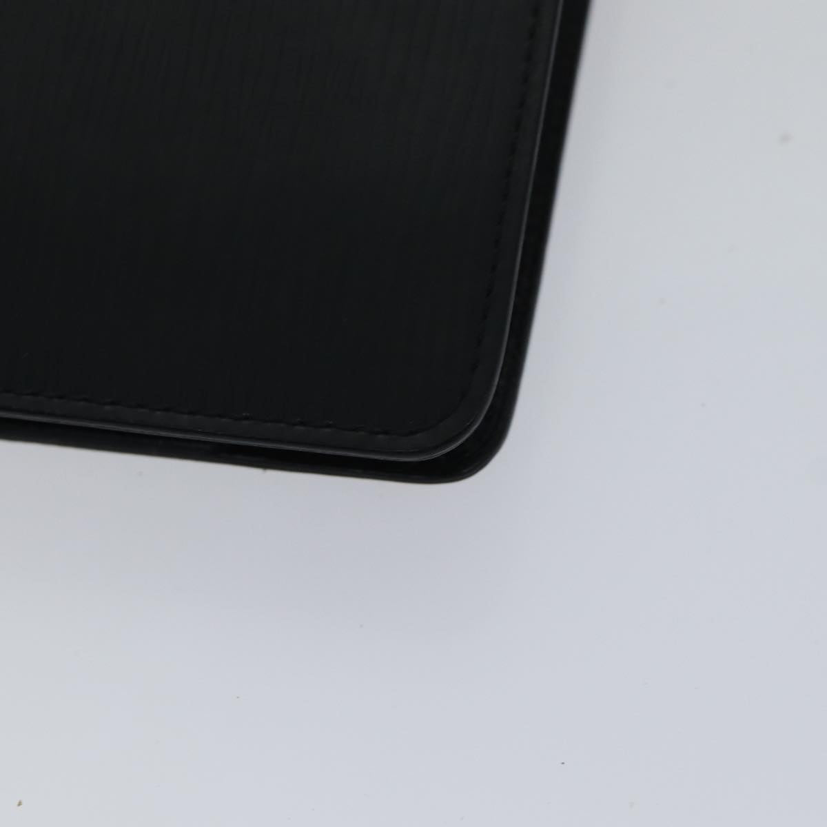 Louis Vuitton Agenda Mm Black Leather Wallet