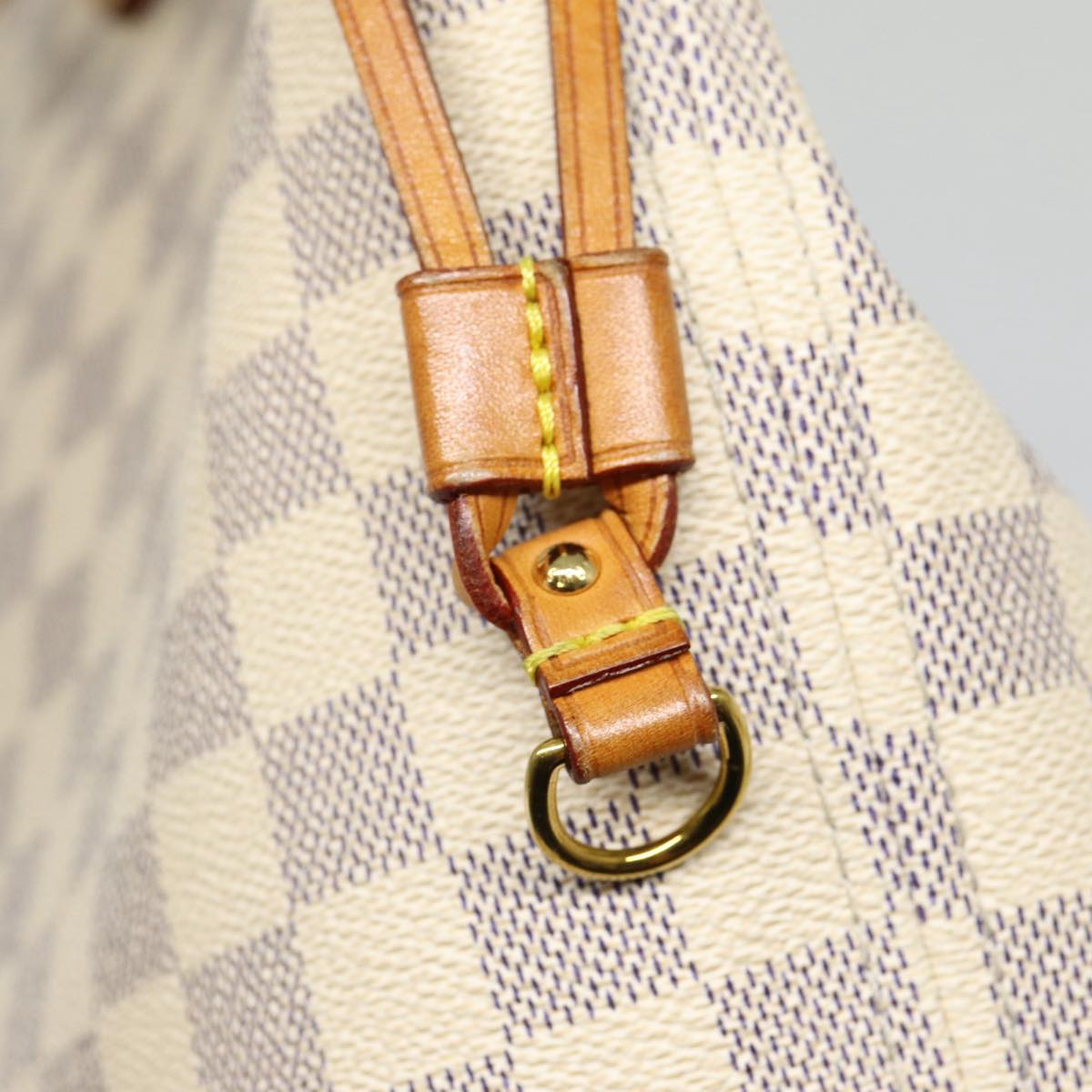 Louis Vuitton Neverfull Mm White Canvas Tote Bag