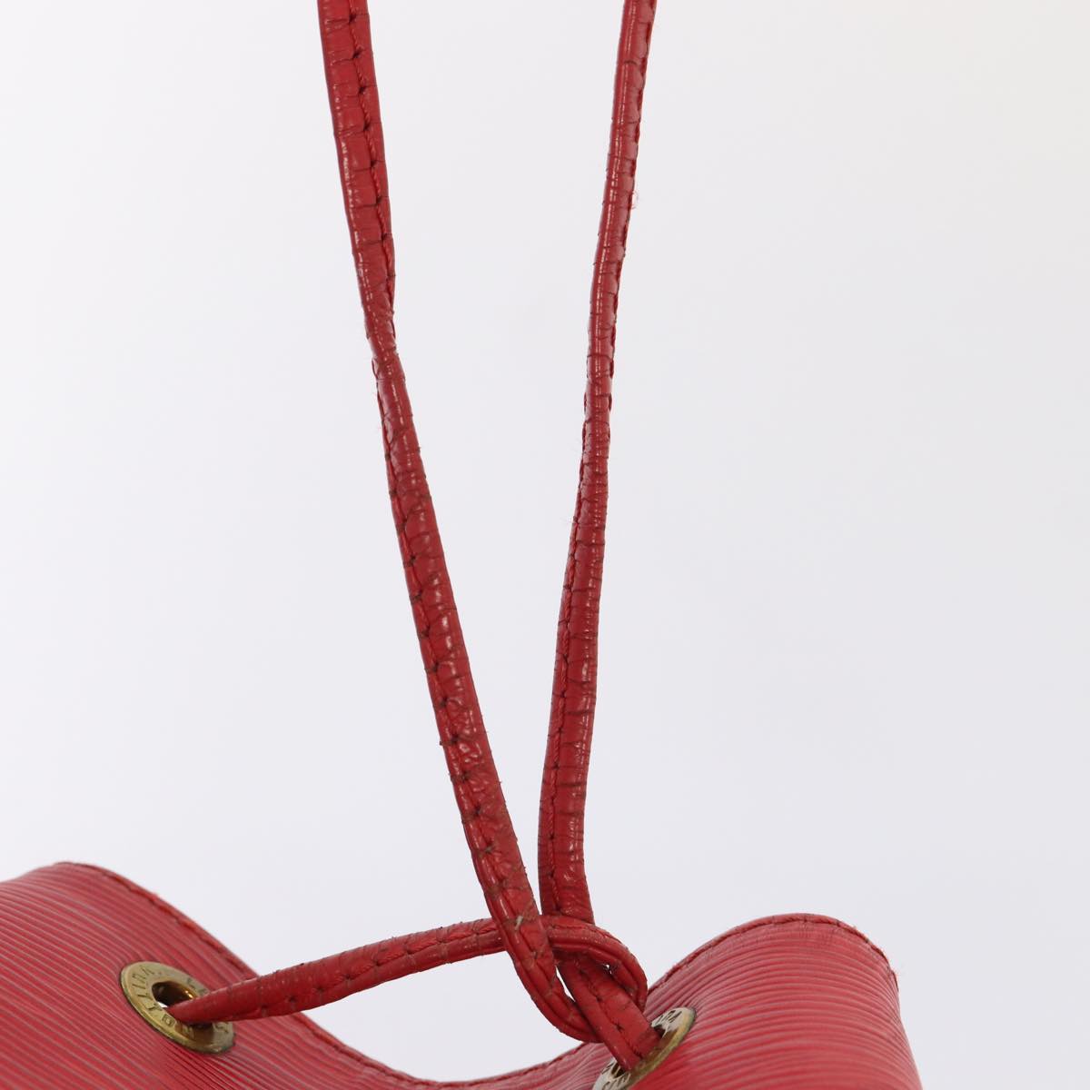 Louis Vuitton Noe Red Leather Shoulder Bag