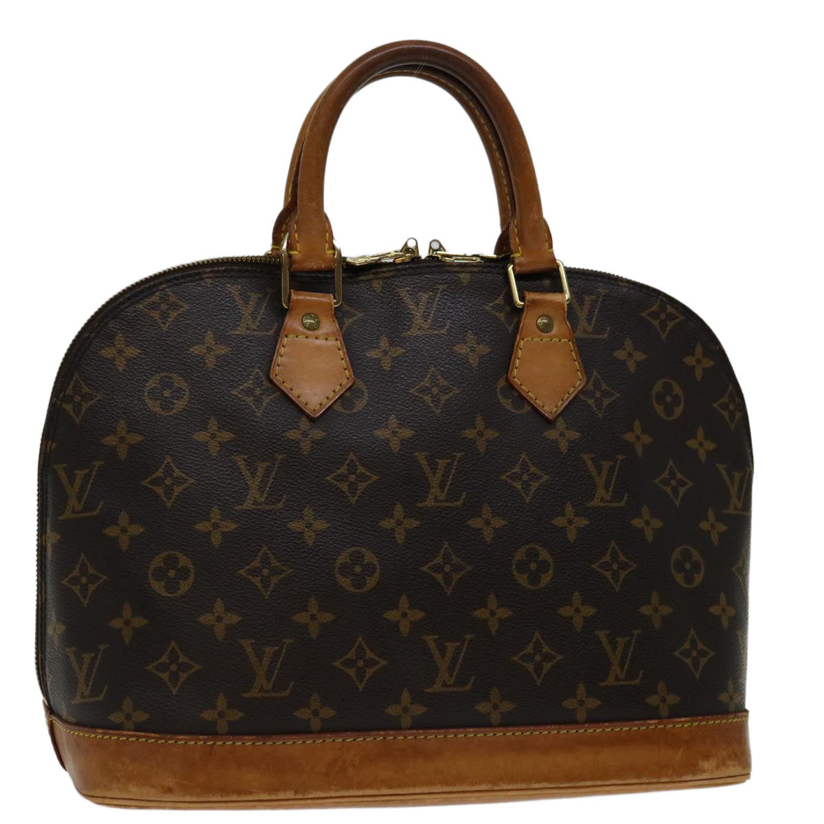 Louis Vuitton Alma Brown Canvas Handbag