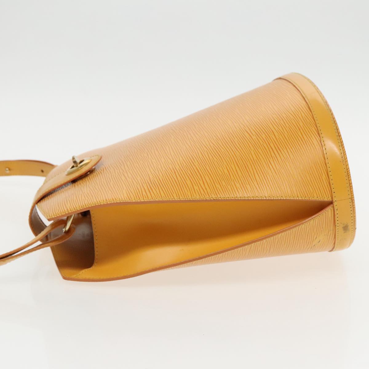 Louis Vuitton Cluny Yellow Leather Shoulder Bag