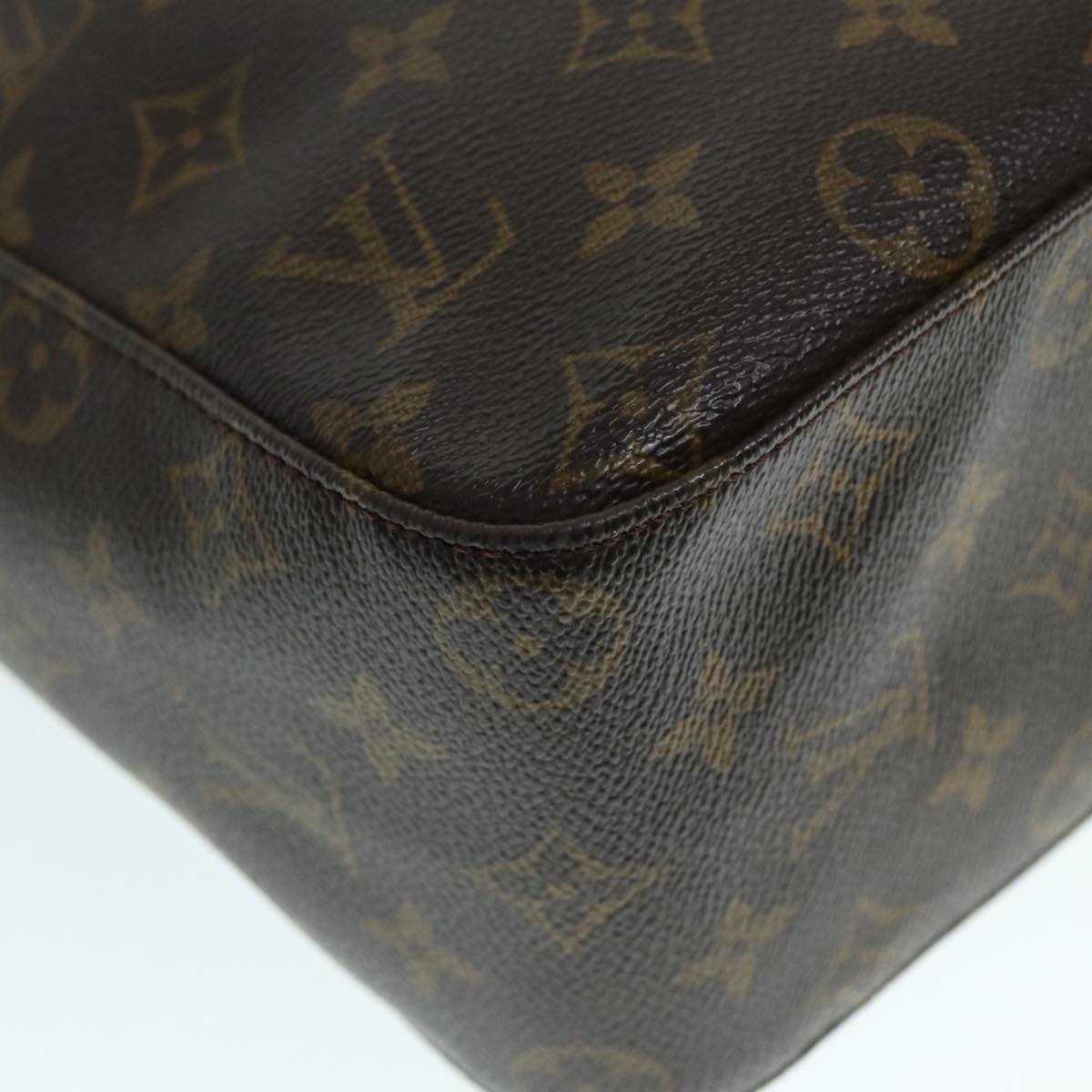 Louis Vuitton Looping Gm Brown Canvas Shoulder Bag