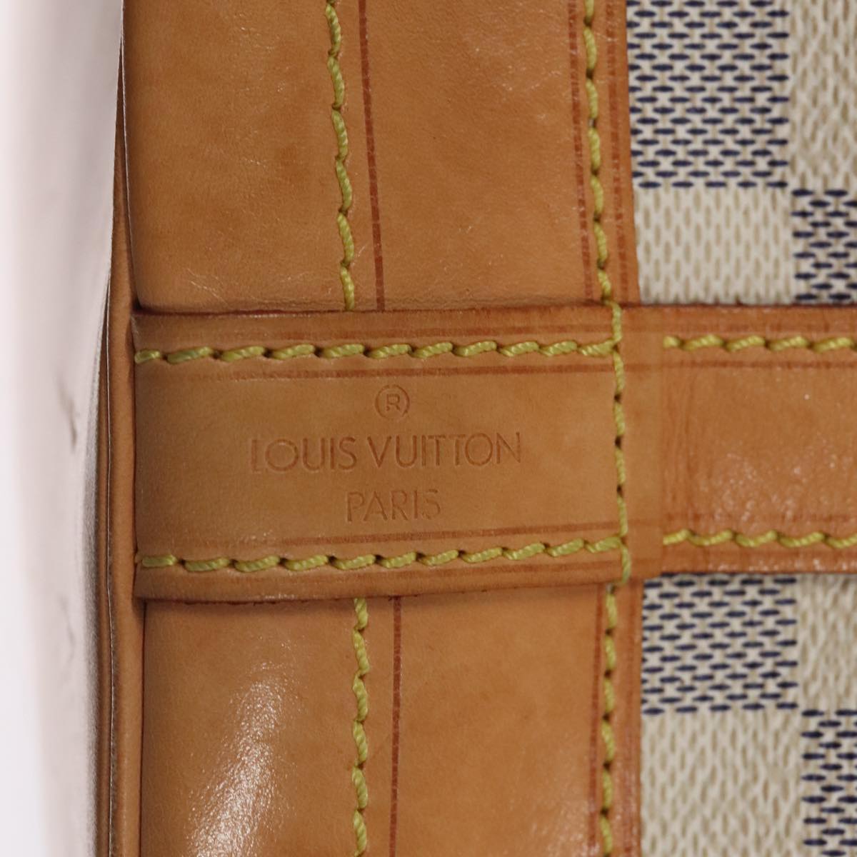 Louis Vuitton Noe White Canvas Shoulder Bag