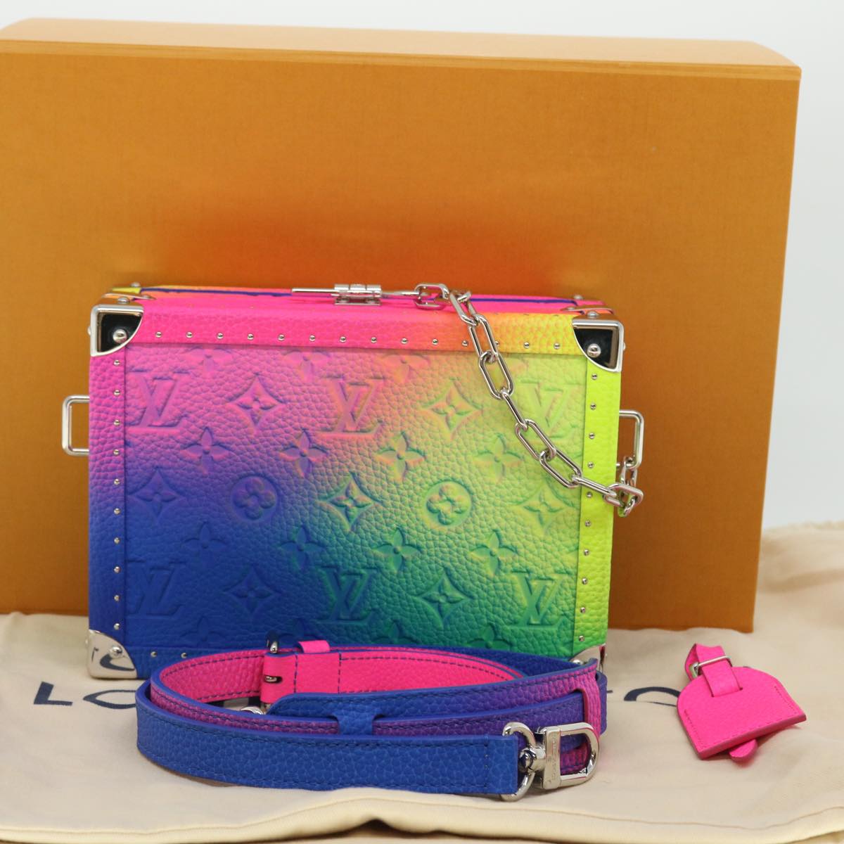 Louis Vuitton Soft Trunk Multicolour Canvas Shoulder Bag