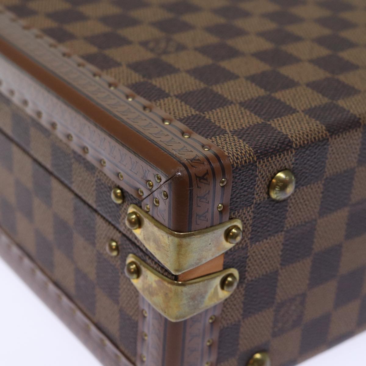 Louis Vuitton Attache Case Brown Canvas Travel Bag