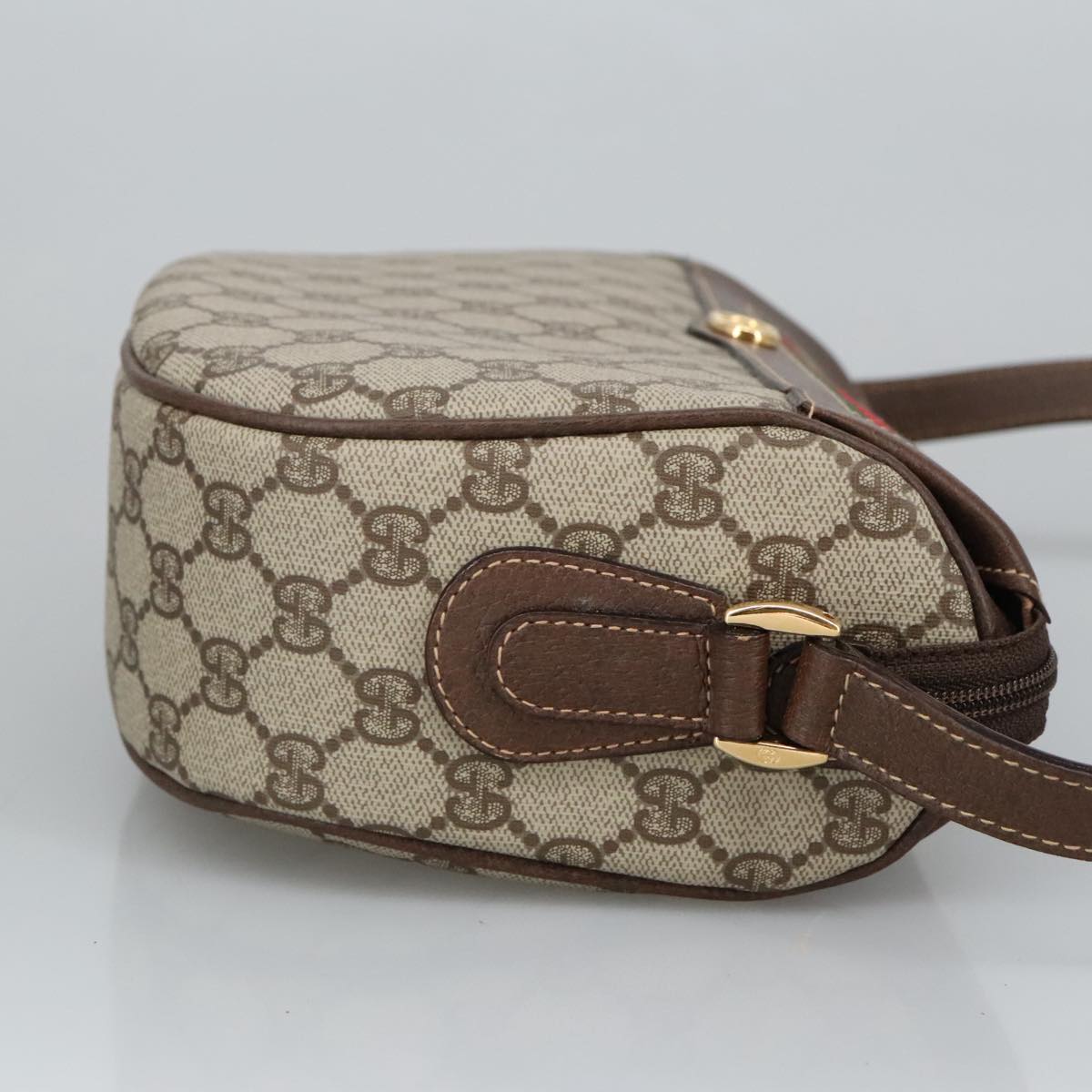 Gucci Ophidia Beige Canvas Shoulder Bag