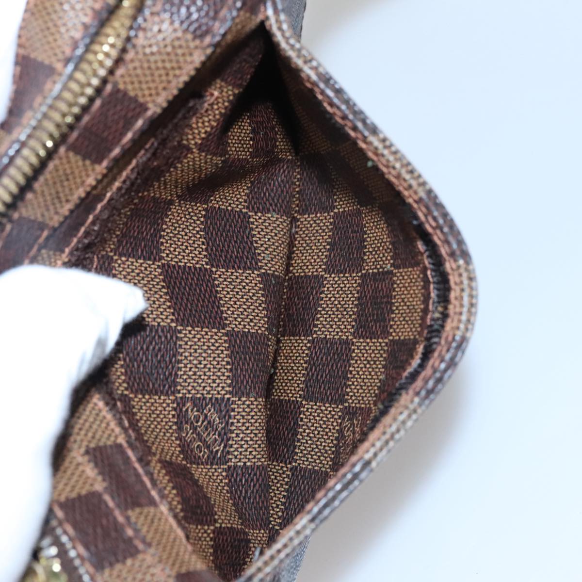 Louis Vuitton Geronimos Brown Canvas Shoulder Bag