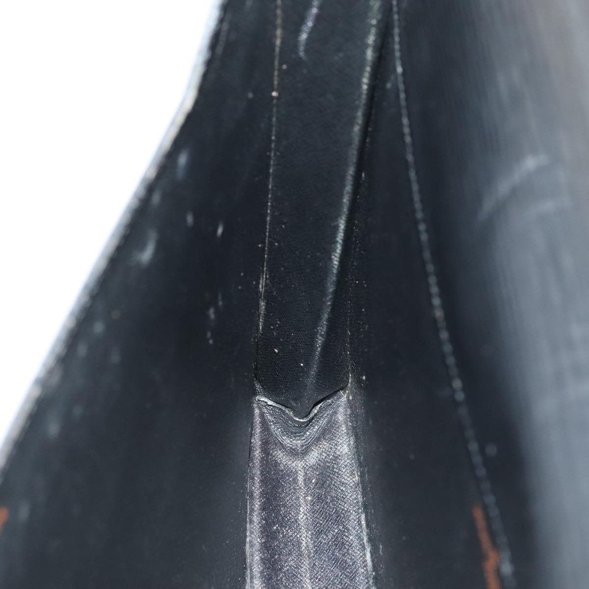 Louis Vuitton Senateur Black Leather Clutch Bag