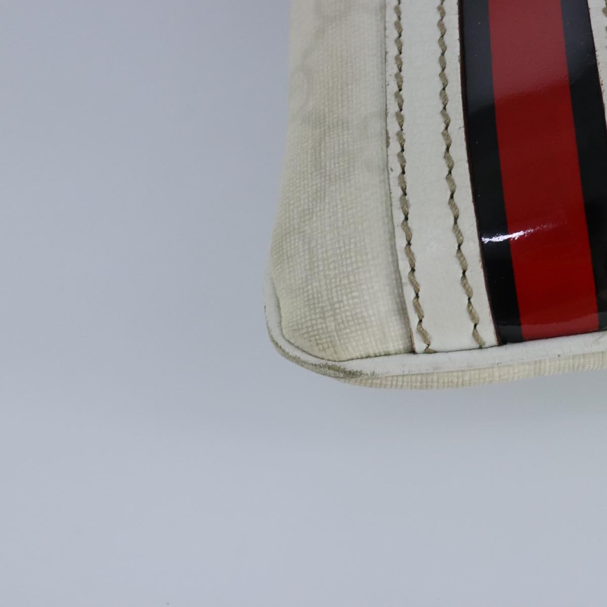 Gucci Ophidia White Canvas Shoulder Bag