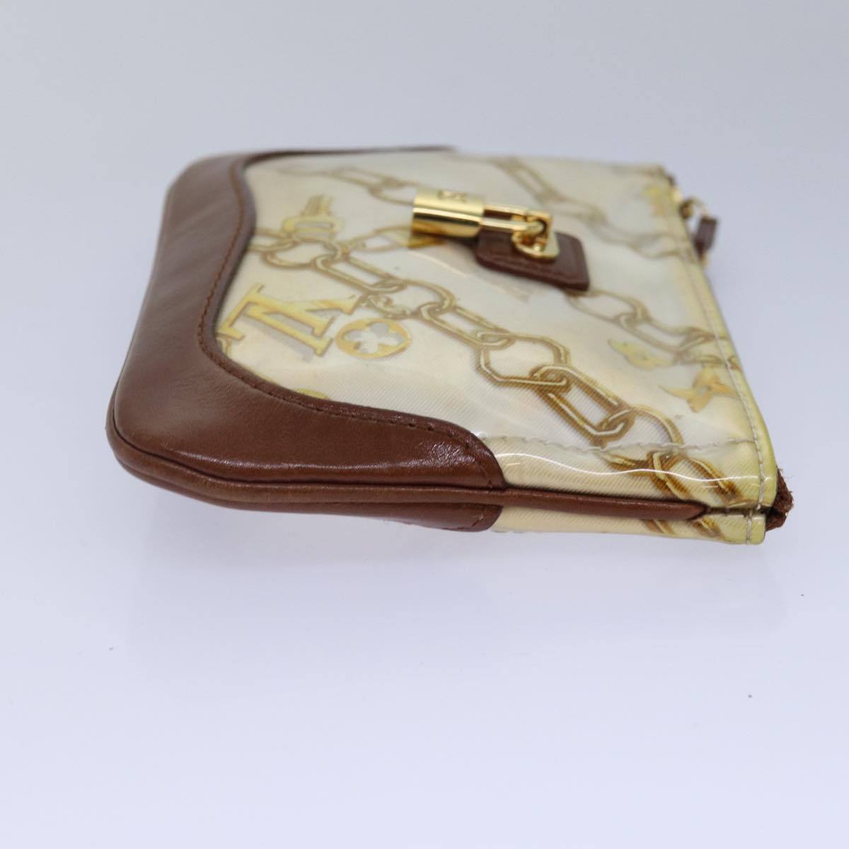 Louis Vuitton Pochette Plat Brown Leather Wallet