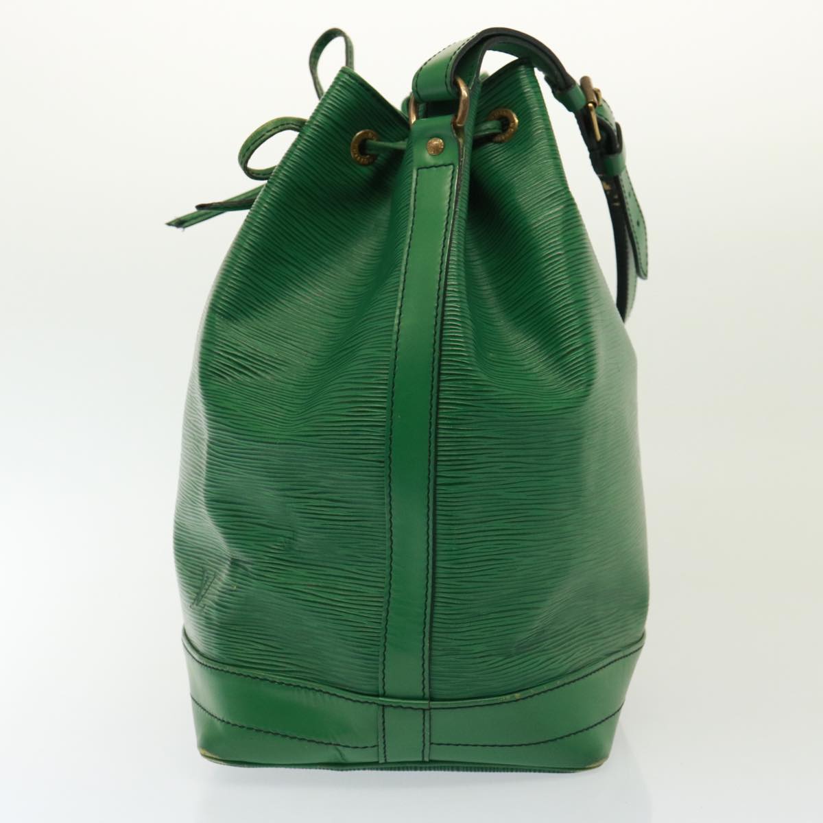 Louis Vuitton Noé Green Leather Shoulder Bag
