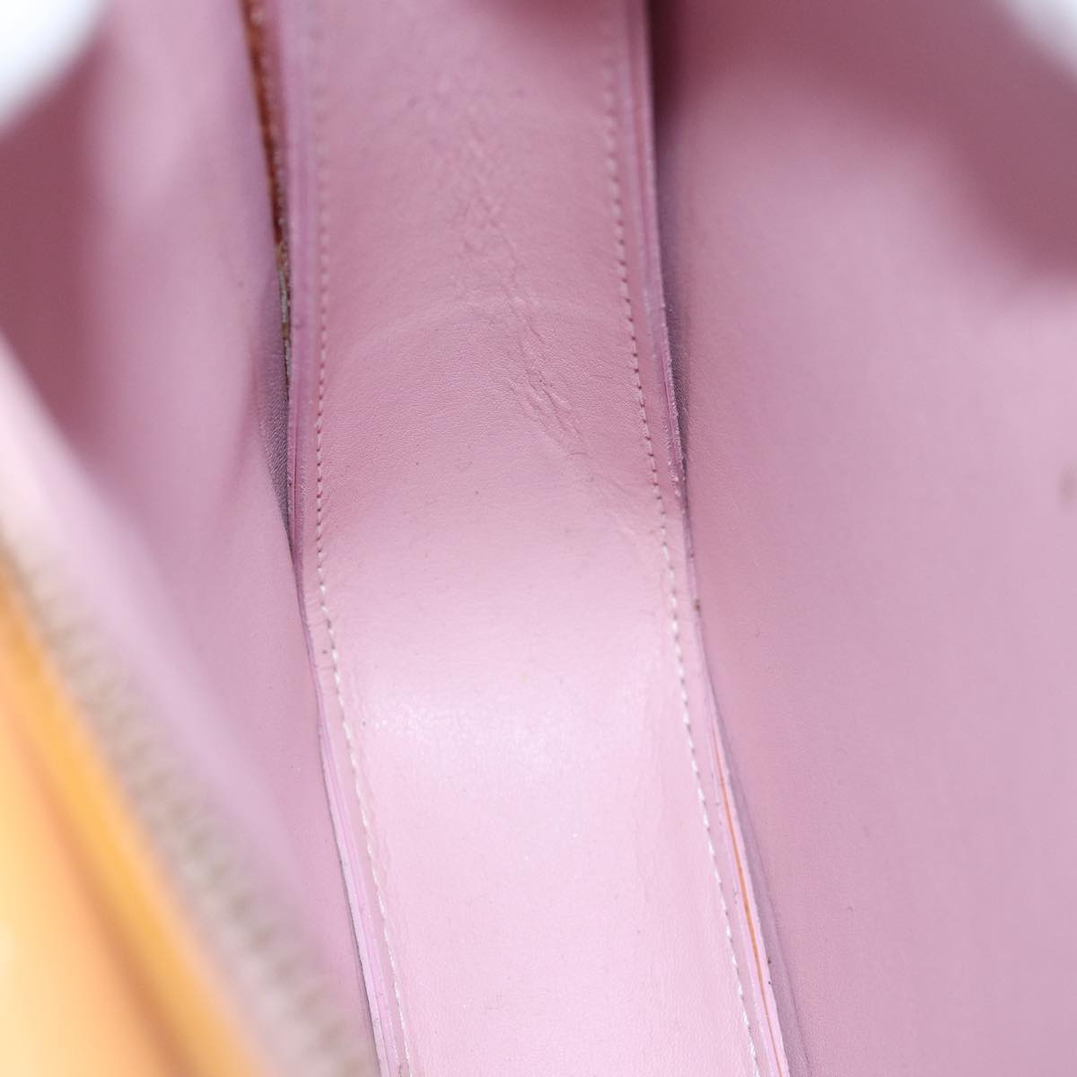 Louis Vuitton Mott Beige Patent Leather Clutch Bag