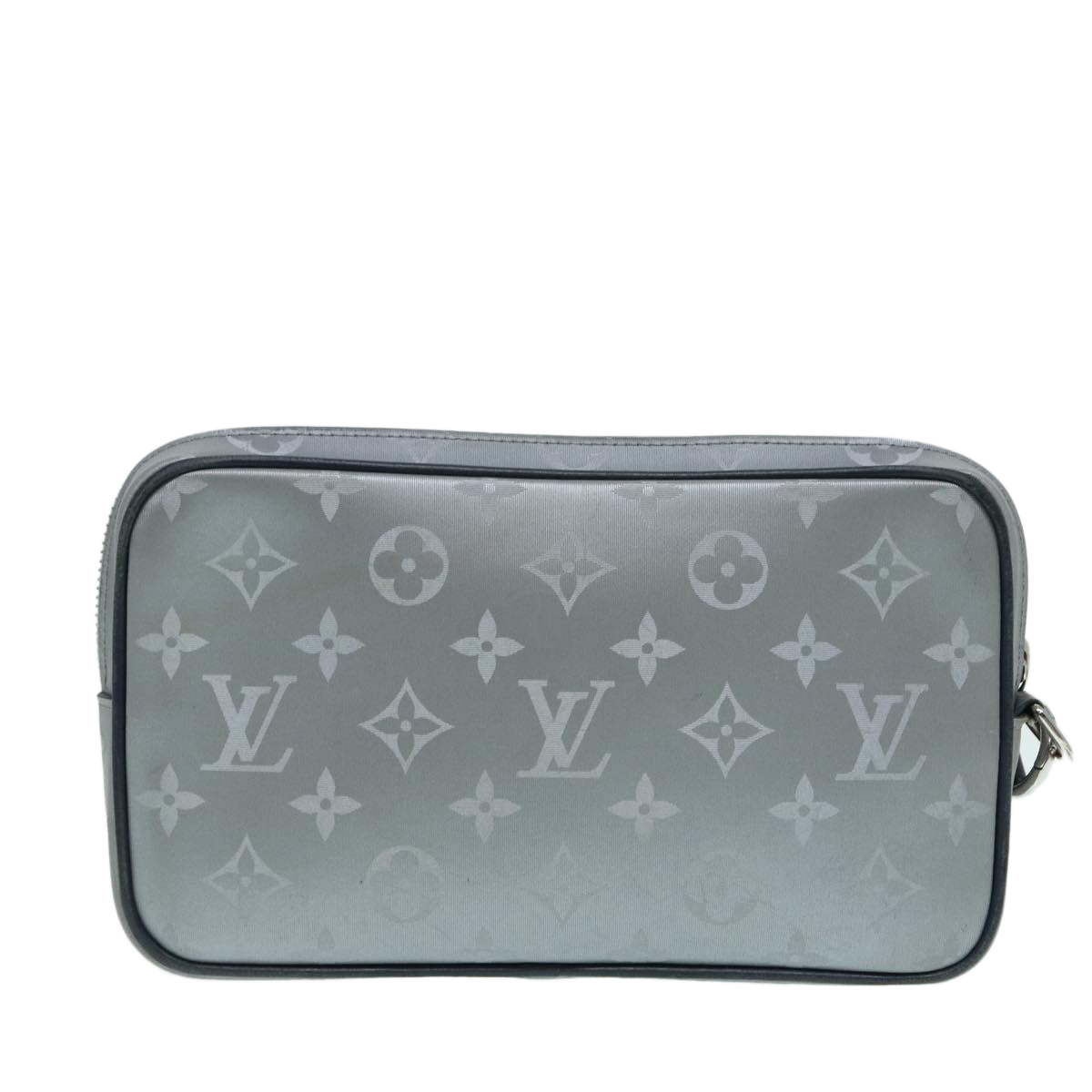 Louis Vuitton Satellite Silver Synthetic Clutch Bag