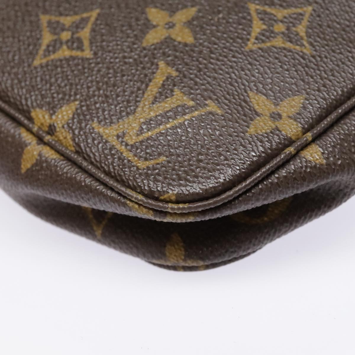 Louis Vuitton Pochette Accessoire Brown Canvas Clutch Bag